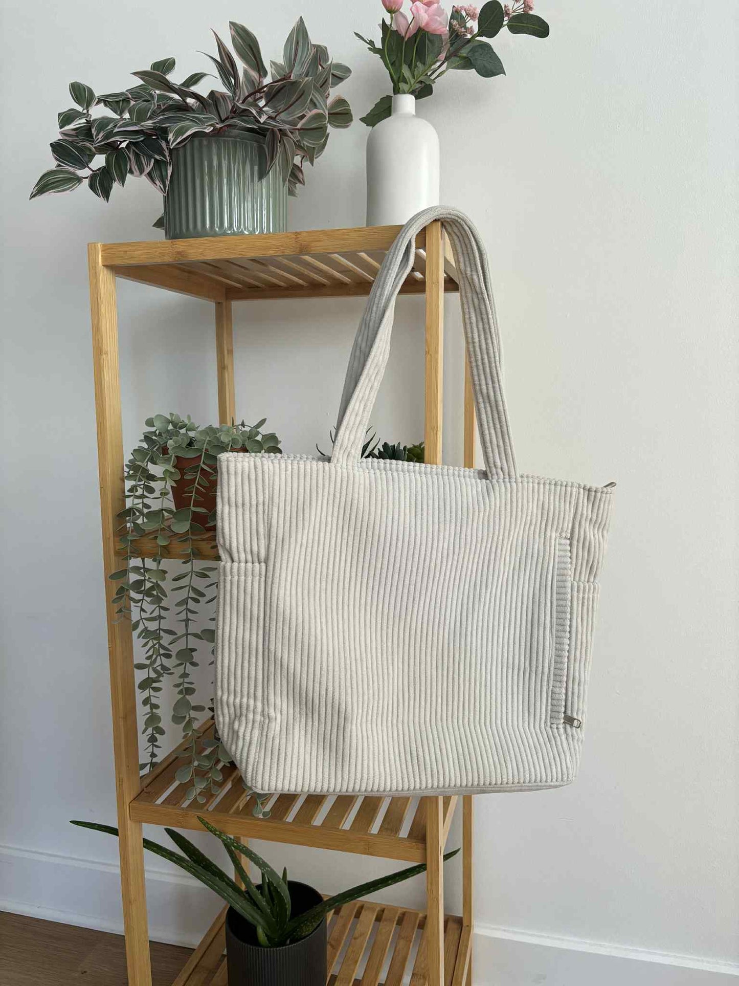 Cream Tote Bag